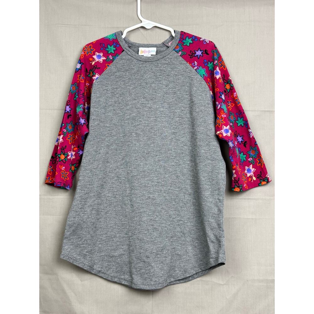 LuLaRoe Girls Randy Baseball Tee, Size 10